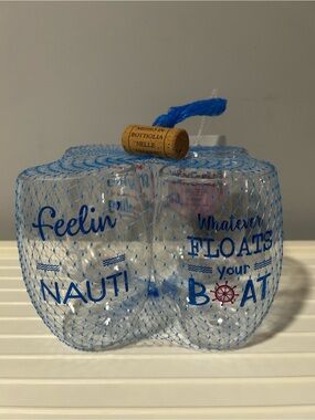 NWT Boat Themed Shatterproof Plastic Stemless Wine Glasses ⚓️